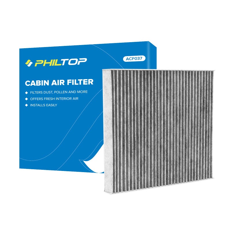 PHILTOP استبدال فلتر هواء المقصورة من PHILTOP لفلتر الهواء دورانجو 2011-2021 جراند شيروكي 2011-2021 Premium ACF037(CF11183) فلتر المقصورة مع فلتر تدفق الهواء النظيف بالكربون المنشط حتى حبوب لقاح الغبار - Image 1